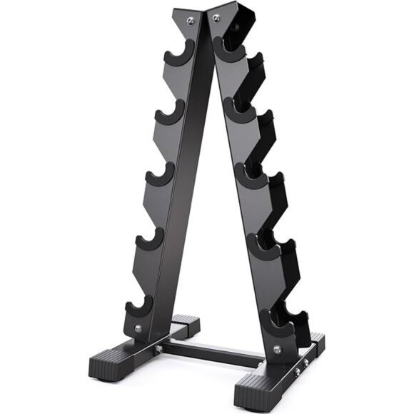 Dumbbell Rack Stand Only Weight Rack for Dumbbells Compact A-Frame Home Gym